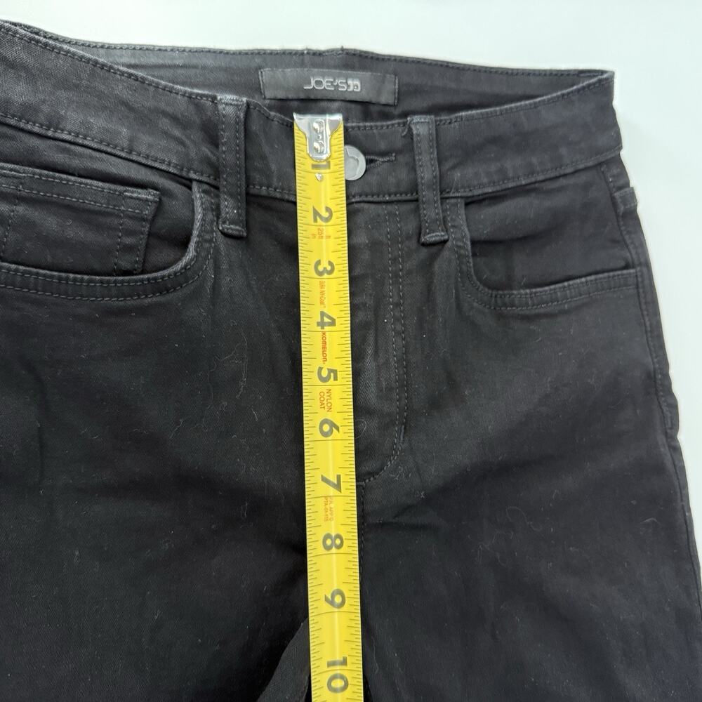 Joe's Jeans The Icon Mid-Rise Skinny Fit Ankle Jeans Black 25 NWOT - Picture 9 of 10